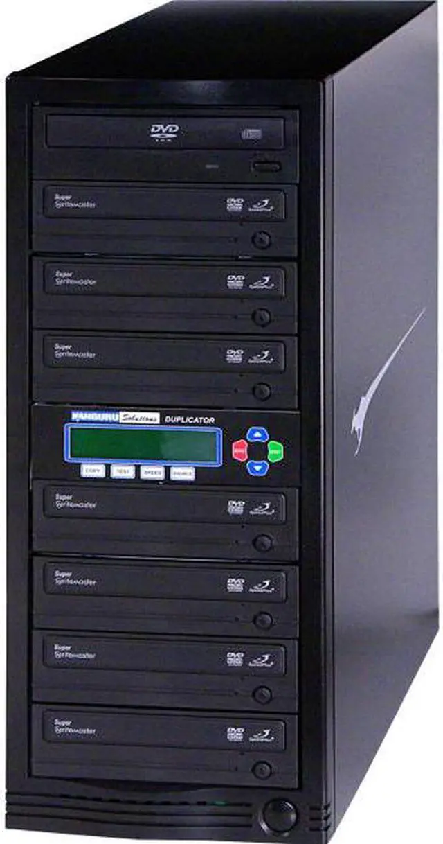 Alt view image 3 of 5 - Kanguru 1-to-7 24x DVD Duplicator U2DVDDUPES7