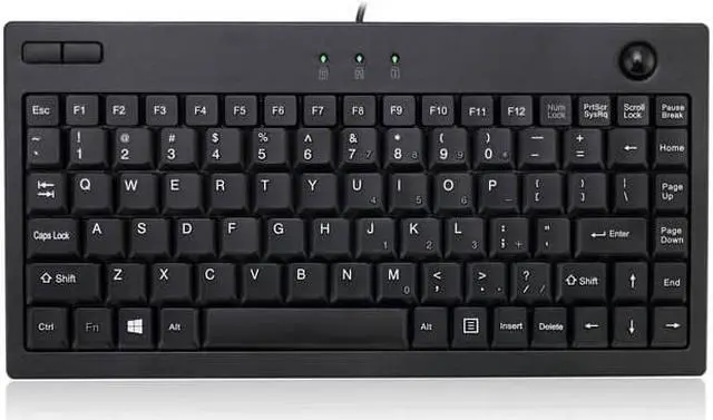 Alt view image 2 of 3 - Adesso AKB-310UB EasyTrack 310 - Mini Trackball keyboard