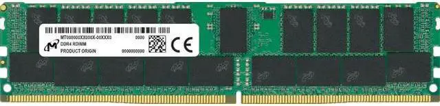 Main image of Micron 32GB DDR4 3200 (PC4-25600) 1Rx4 CL22 1.2V RDIMM Server Memory Module - MTA18ASF4G72PZ-3G2E1