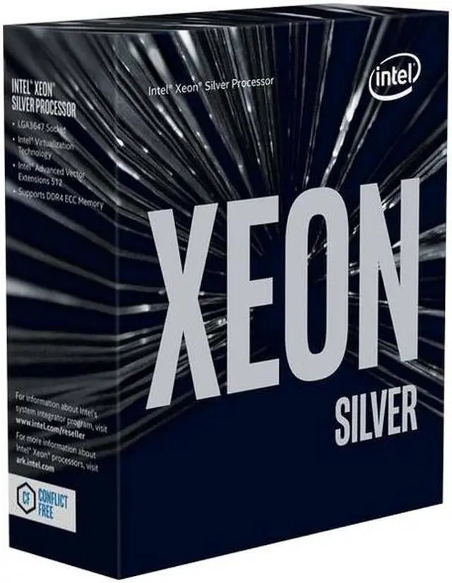 Alt view image 7 of 15 - Intel Xeon Silver 4214 12-Core, 24-Thread, 2.2 GHz (3.2 GHz Turbo) LGA 3647 85W BX806954214 Server Processor
