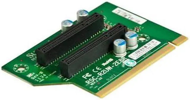 Alt view image 3 of 3 - Supermicro RSC-R2UW-2E8R Riser Card