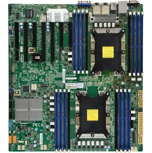 Alt view image 2 of 3 - Supermicro X11DPH-TQ Server Motherboard - Intel Chipset - Socket P LGA-3647 - 1 x Retail Pack