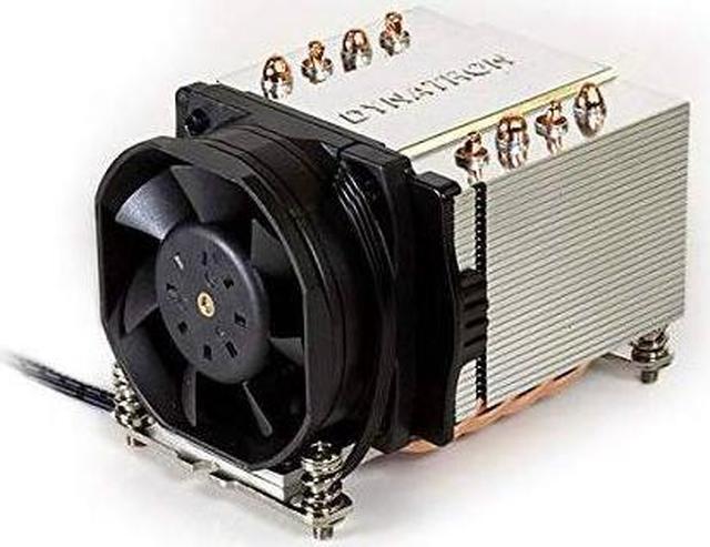 Alt view image 6 of 9 - Dynatron A24 AMD Socket AM4 Aluminum Stacked Fin with Heat Pipes and PWM Fan for 2U