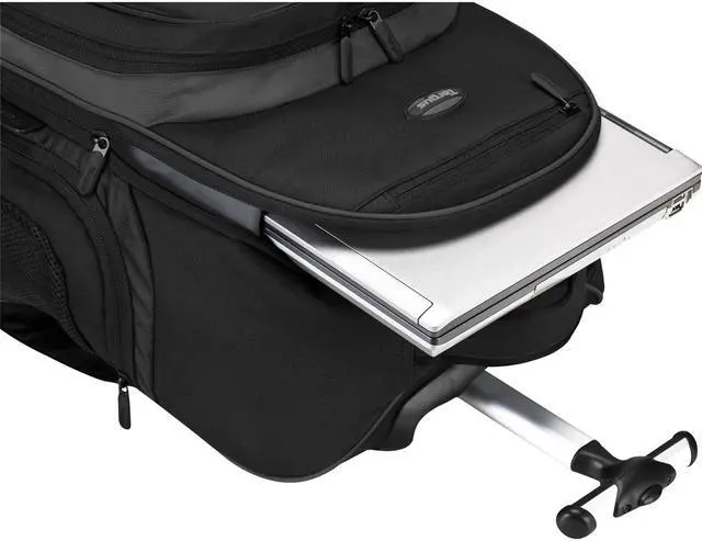 Alt view image 6 of 11 - Targus Compact TSB750US Carrying Case (Backpack) 16" to 17" Notebook - Black - Bump Resistant, Scratch Resistant - Neoprene, Mesh, Elastic - Polyester Exterior Material - 7.66 gal Volume Capacity