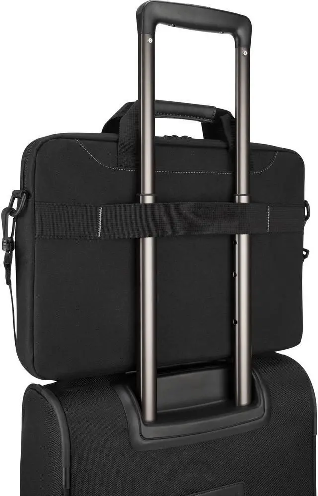 Alt view image 6 of 13 - Targus Slipcase TSS898 Carrying Case for 15.6" Notebook - Black - Trolley Strap, Shoulder Strap, Handle - 11" Height x 16" Width x 1" Depth