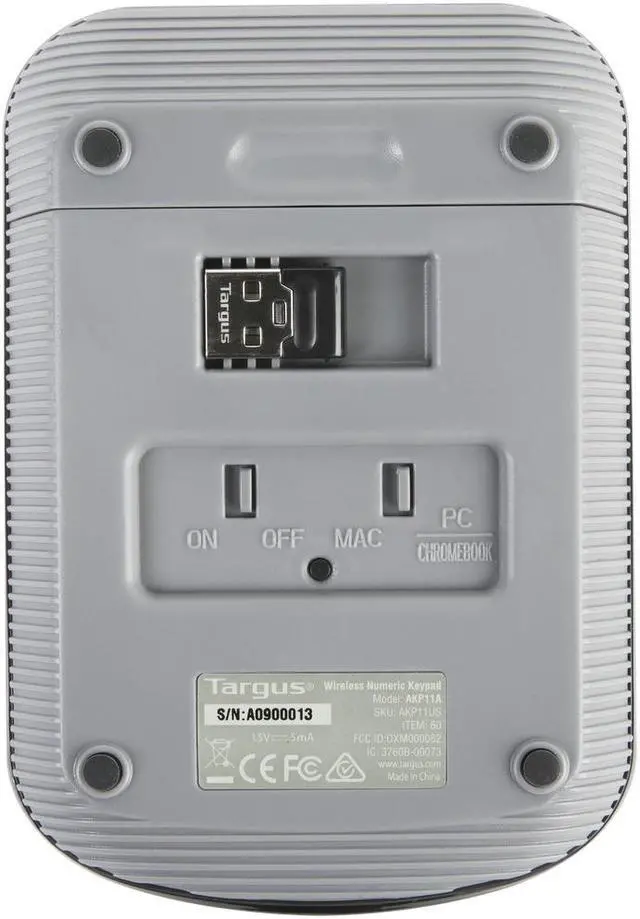 Alt view image 2 of 7 - Targus Wireless Numeric Keypad - AKP11US