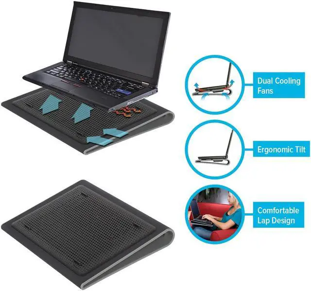 Alt view image 8 of 8 - Targus 17" Lap Chill Mat - AWE55US