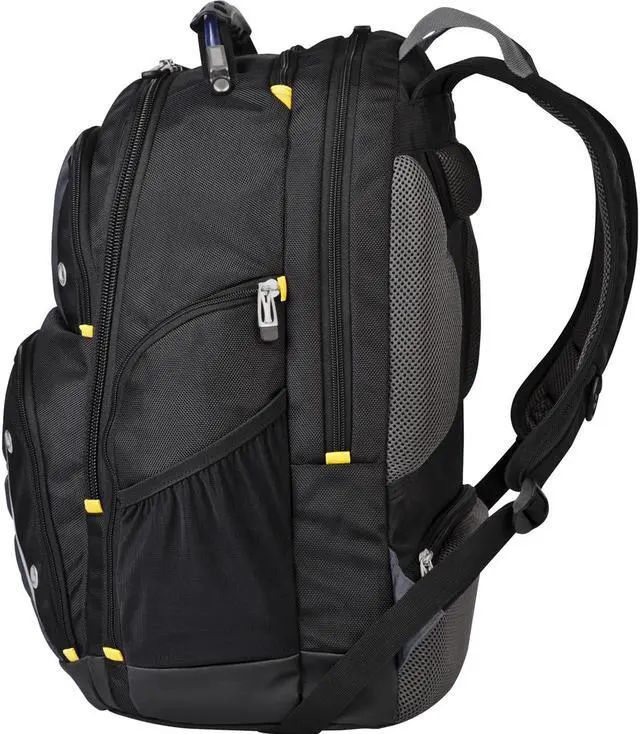 Alt view image 5 of 20 - Targus 17" Drifter II Laptop Backpack (Black/Gray) - TSB239US