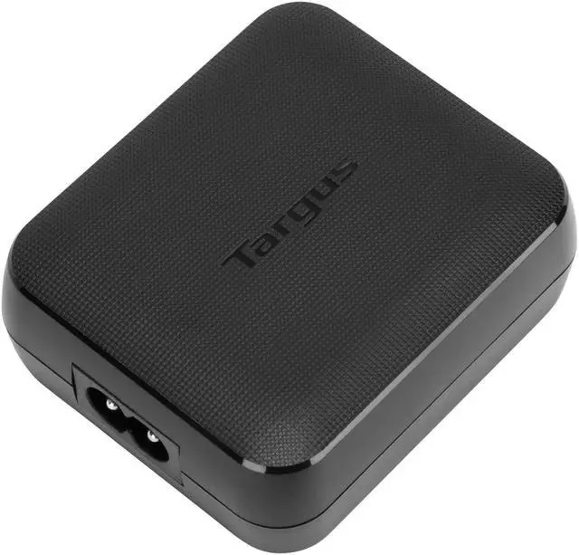Alt view image 6 of 11 - Targus 65W USB-C/USB-A Charger - 65 W - 120 V AC, 230 V AC Input - 5 V DC/3 A, 9 V DC, 12 V DC, 15 V DC, 20 V DC Output - Black - APA104BT