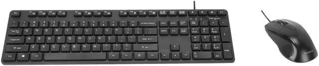 Alt view image 6 of 11 - Targus BUS0067 Corporate HID Keyboard and Mouse - USB Wired Keyboard - 104 Key - Black - USB Mouse - Optical - 3 Button - Scroll Wheel - QWERTY - Black
