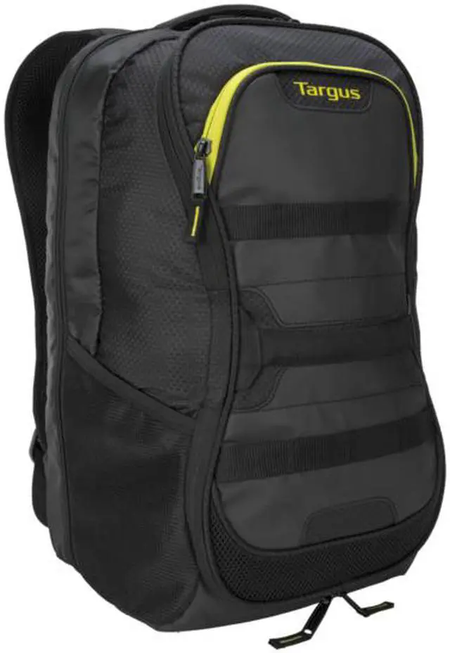Alt view image 4 of 18 - Targus 15.6" Targus Work + Play Fitness Backpack (Black/Yellow) - TSB944US