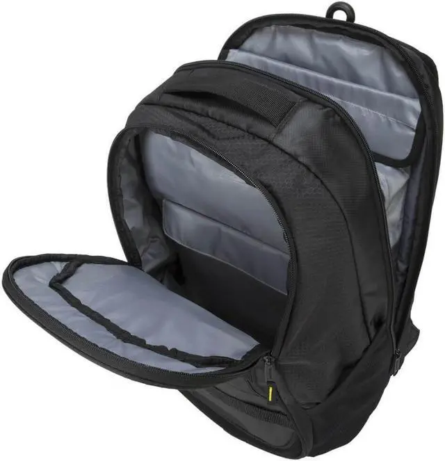 Alt view image 7 of 18 - Targus 15.6" Targus Work + Play Fitness Backpack (Black/Yellow) - TSB944US