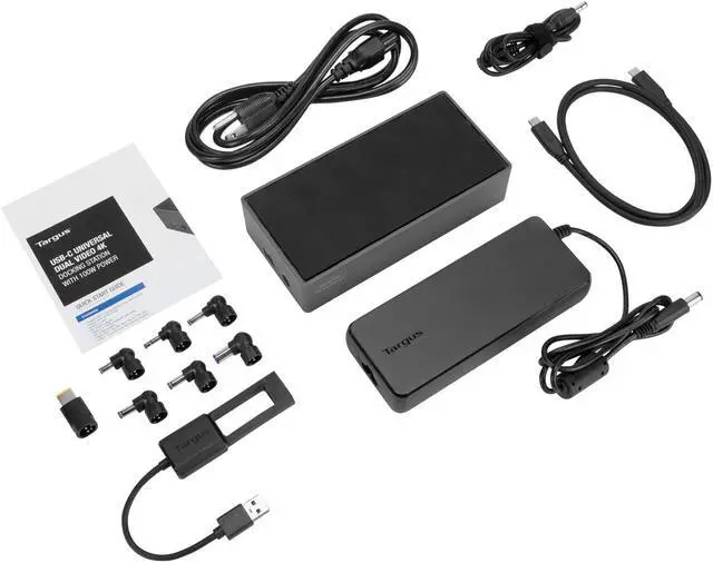 Alt view image 7 of 20 - Targus USB-C Universal DV4K Docking Station with 100W Power - DOCK190USZ