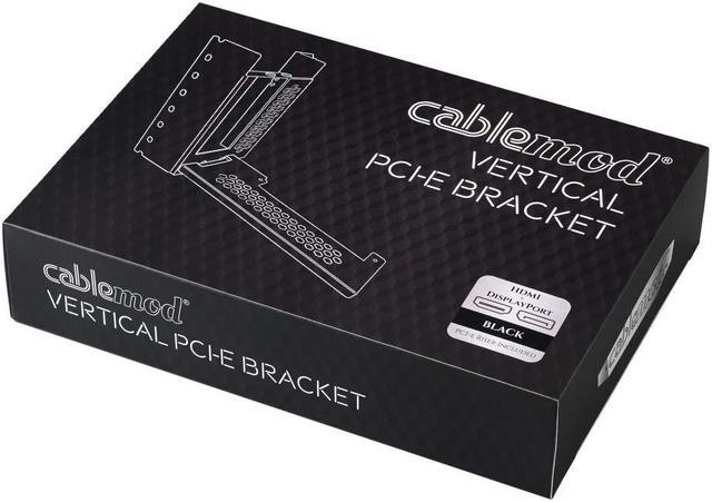 CableMod Vertical PCI-e Bracket - HDMI + DisplayPort - BLACK (CM