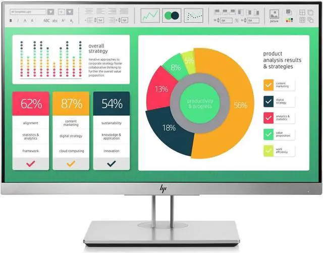 Main image of HP EliteDisplay E223 1FH45A8 21.5" Monitor 1920x1080 IPS With LED Backlight