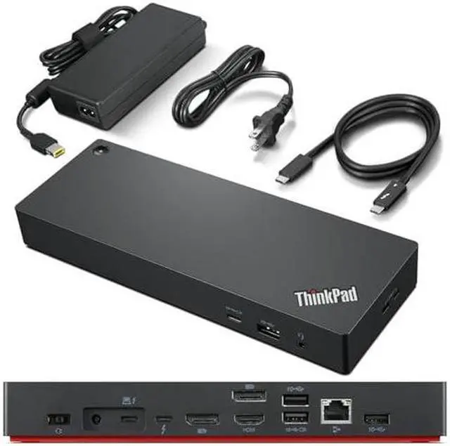 Alt view image 7 of 8 - Lenovo 40B00135US Thunderbolt 4 ThinkPad Universal Dock 8K Display Support