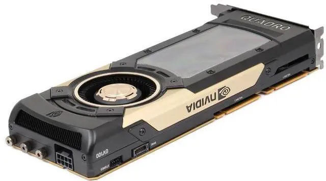 Alt view image 2 of 2 - NVIDIA Quadro GV100 32GB HBM2 PCI-e 3.0 GPU Volta Graphics Card Accelerate Ai