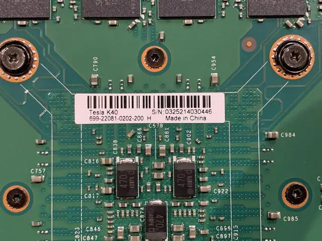 Alt view image 6 of 6 - NVIDIA Tesla K40 - 12 GB Server GPU Accelerator Processing Unit Passive Cooling