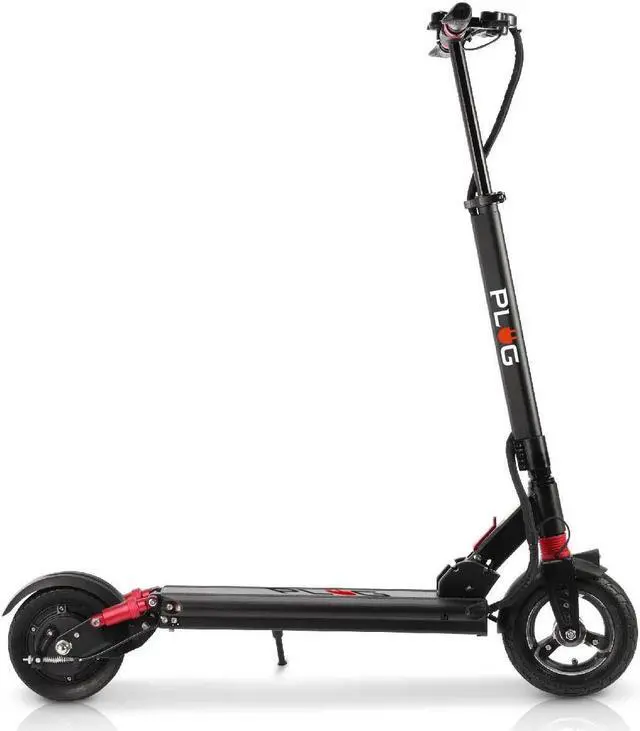 Alt view image 6 of 7 - GoPowerBike PlugCity Foldable Electric Scooter | Weighs Only 37lbs | 500W 48V Battery w/ 25 Mile Range | 22MPH Top Speed in 8.5 Tires | Digital LCD Screen | UL2272