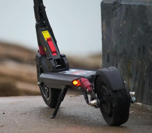 Alt view image 7 of 7 - GoPowerBike PlugCity Foldable Electric Scooter | Weighs Only 37lbs | 500W 48V Battery w/ 25 Mile Range | 22MPH Top Speed in 8.5 Tires | Digital LCD Screen | UL2272