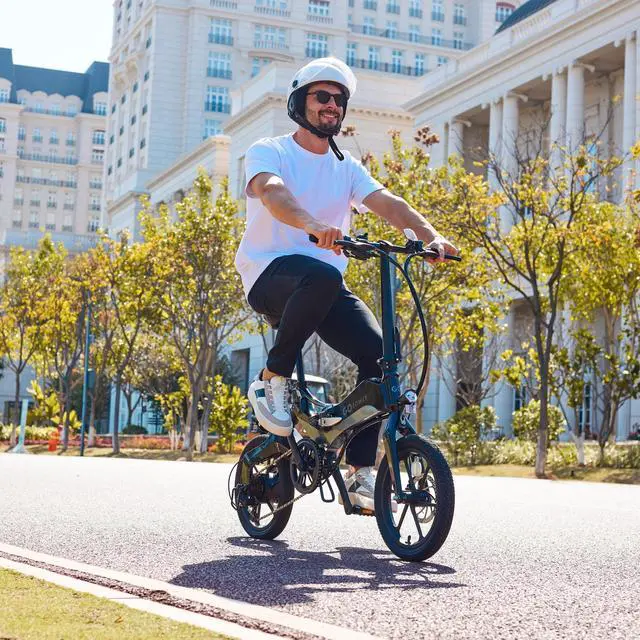 Alt view image 7 of 7 - GoPowerBike GoKlik Electric Bike | Adult Folding Bike | Magnesium Alloy Ultra-light Frame | Up to 30+ Mile Range w/ 3 Pedal-Assist Levels | 16mph Top Speed | 350 W motor| 16 Wheels | 7 speeds