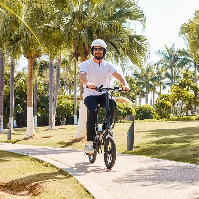 Alt view image 6 of 7 - GoPowerBike GoKlik Electric Bike | Adult Folding Bike | Magnesium Alloy Ultra-light Frame | Up to 30+ Mile Range w/ 3 Pedal-Assist Levels | 16mph Top Speed | 350 W motor| 16 Wheels | 7 speeds