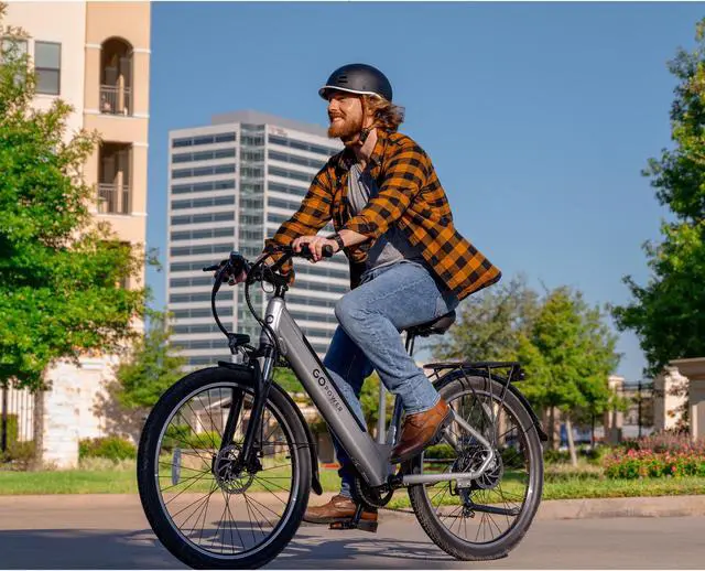 Alt view image 2 of 7 - GoPowerBike GoVelo Electric Adult Bike | 26 Tires | Top Speed 20MPH | Up to 50 Miles+ Range | 500W Motor | Removable Battery