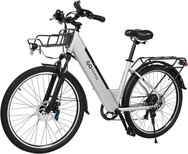 Alt view image 3 of 7 - GoPowerBike GoVelo Electric Adult Bike | 26 Tires | Top Speed 20MPH | Up to 50 Miles+ Range | 500W Motor | Removable Battery