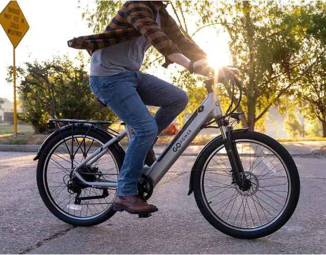 Alt view image 7 of 7 - GoPowerBike GoVelo Electric Adult Bike | 26 Tires | Top Speed 20MPH | Up to 50 Miles+ Range | 500W Motor | Removable Battery