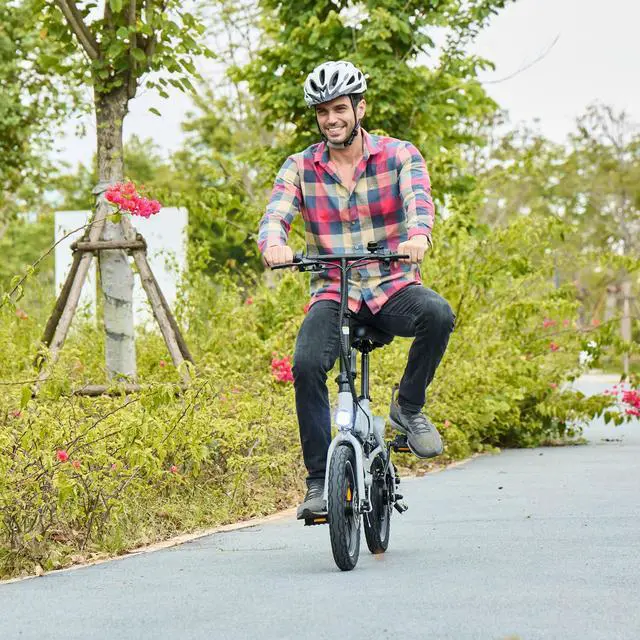 Alt view image 7 of 7 - GoPowerBike GoHype Electric Bike | Slim Folding Design | 16" Tires | 20 mph Top Speed | 20 Mile Range | 3 Pedal Assist Modes | Class 1 and 2 eBike