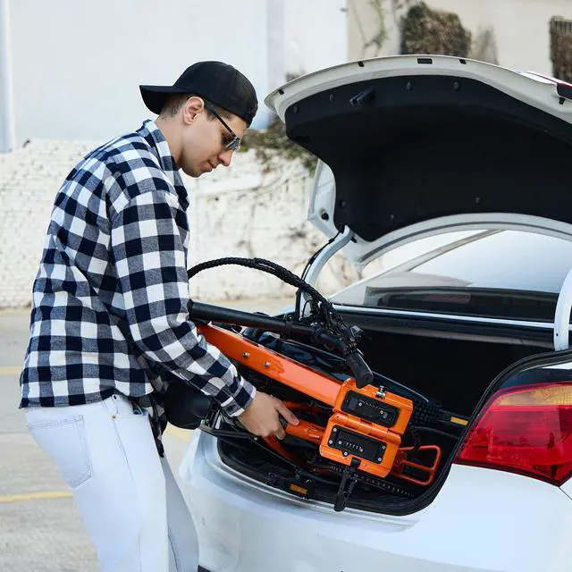 Alt view image 2 of 7 - GoPowerBike GoPlus Folding Electric Bike | 20" Fat Tire eBike | 500W Motor, 20mph Top Speed | 45+ Mile Range, 5 Pedal-Assist Levels | Removable Battery | Class 1 & 2 sand