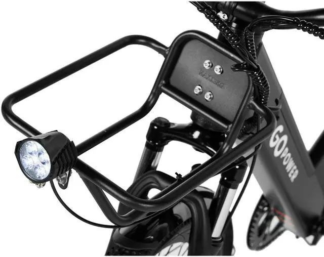 Alt view image 5 of 6 - GoPowerBike GoVelo  Electric Adult Bike | 26 Tires | Top Speed 20MPH | Up to 50 Miles+ Range | 500W Motor | Removable Battery Black/Black