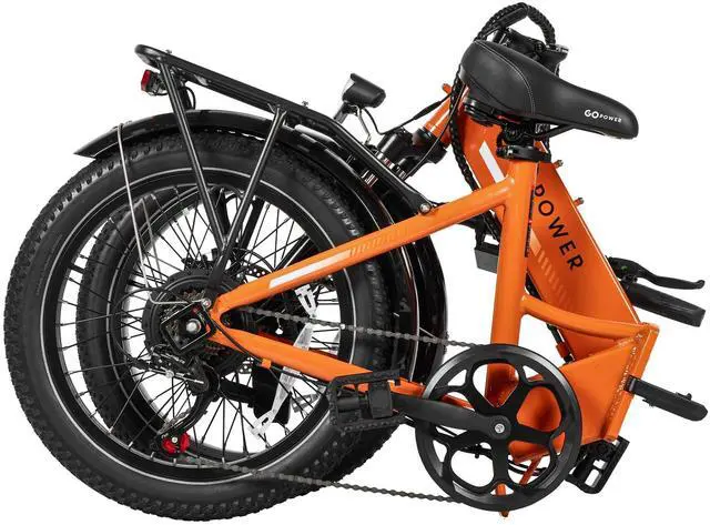 Alt view image 5 of 7 - GoPowerBike GoPlus Folding Electric Bike | 20" Fat Tire eBike | 500W Motor, 20mph Top Speed | 45+ Mile Range, 5 Pedal-Assist Levels | Removable Battery | Class 1 & 2