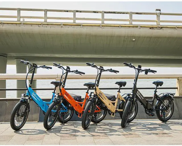 Alt view image 5 of 7 - GoPowerBike GoPlus Folding Electric Bike | 20" Fat Tire eBike | 500W Motor, 20mph Top Speed | 45+ Mile Range, 5 Pedal-Assist Levels | Removable Battery | Class 1 & 2