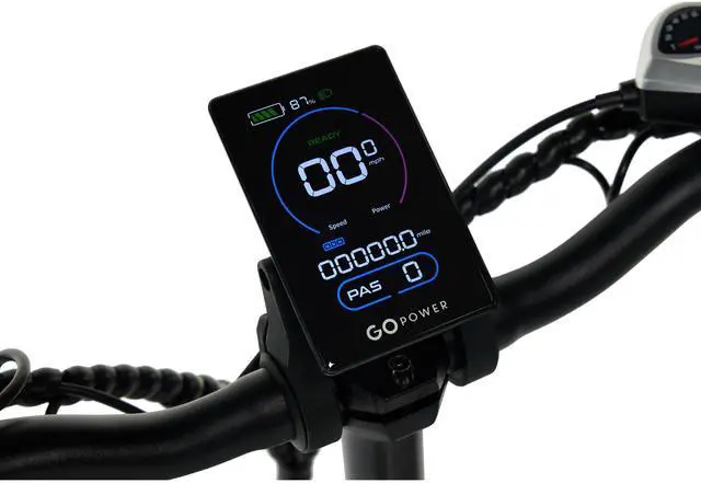 Alt view image 4 of 7 - GoPowerBike GoExpress V2 Folding Electric Bike 20mph Max Speed & 750W Motor White