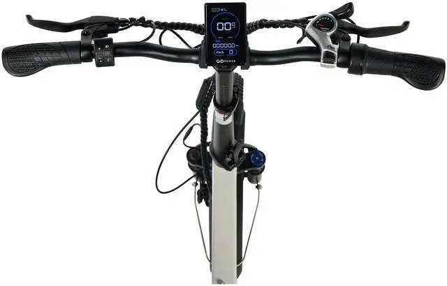 Alt view image 5 of 7 - GoPowerBike GoExpress V2 Folding Electric Bike 20mph Max Speed & 750W Motor White