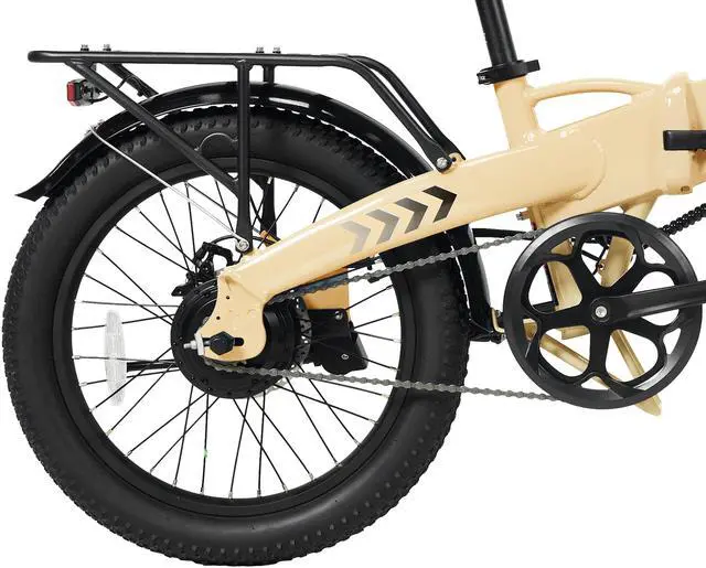 Alt view image 4 of 4 - GoPowerBike GoVolt Folding Electric Bike for Adults | 20" Tires | 500W Motor | 45+ Mile Range | 20mph Top Speed | 5 Pedal Assist Levels | Removable Battery | Class 1 & 2 eBike Sand