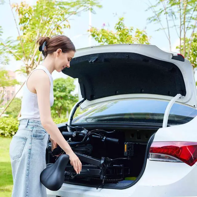 Alt view image 5 of 7 - GoPowerBike GoLite Electric Bike | Compact Foldable Design | 16 mph Top Speed - 30 mile Range | 3 Riding Modes | Class 1 and 2 eBike