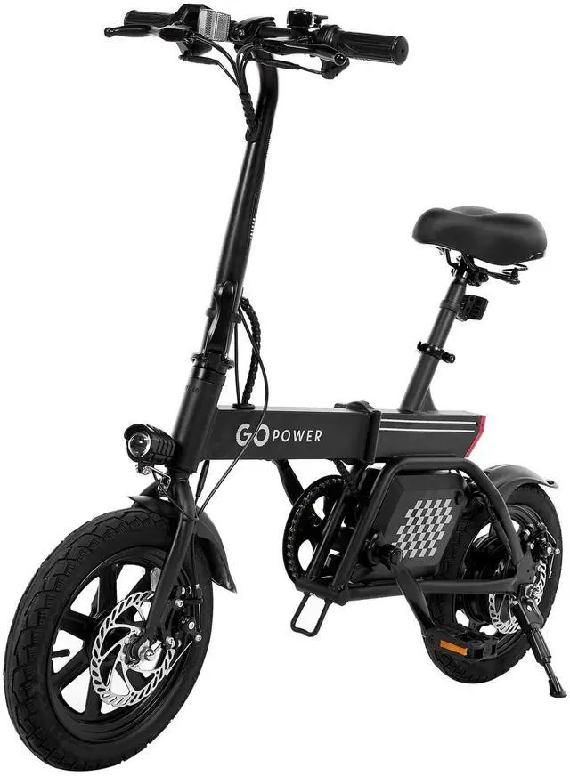 Alt view image 6 of 7 - GoPowerBike GoLite Electric Bike | Compact Foldable Design | 16 mph Top Speed - 30 mile Range | 3 Riding Modes | Class 1 and 2 eBike