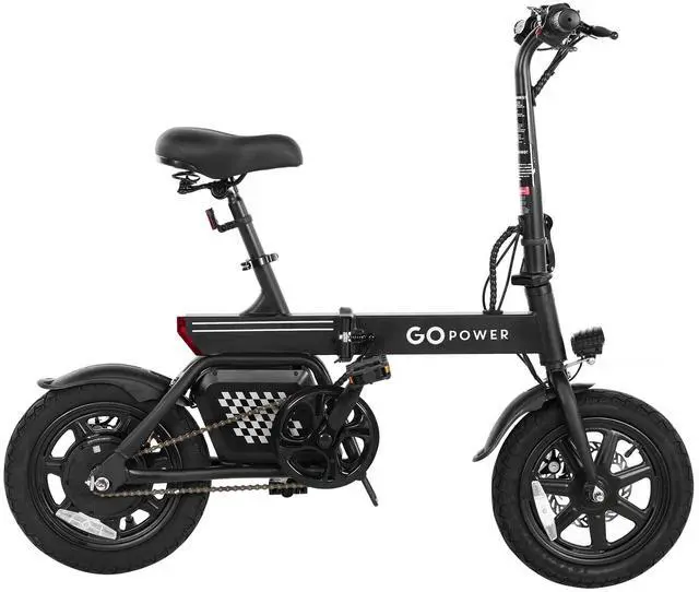 Alt view image 7 of 7 - GoPowerBike GoLite Electric Bike | Compact Foldable Design | 16 mph Top Speed - 30 mile Range | 3 Riding Modes | Class 1 and 2 eBike
