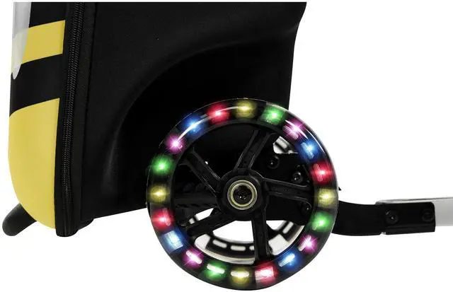 Alt view image 4 of 7 - GoPowerBike GoVoyage Kids 2-in-1 Luggage Scooter | 3-Wheel Design with Light-Up Wheels, Foldable and Convertible for Travel