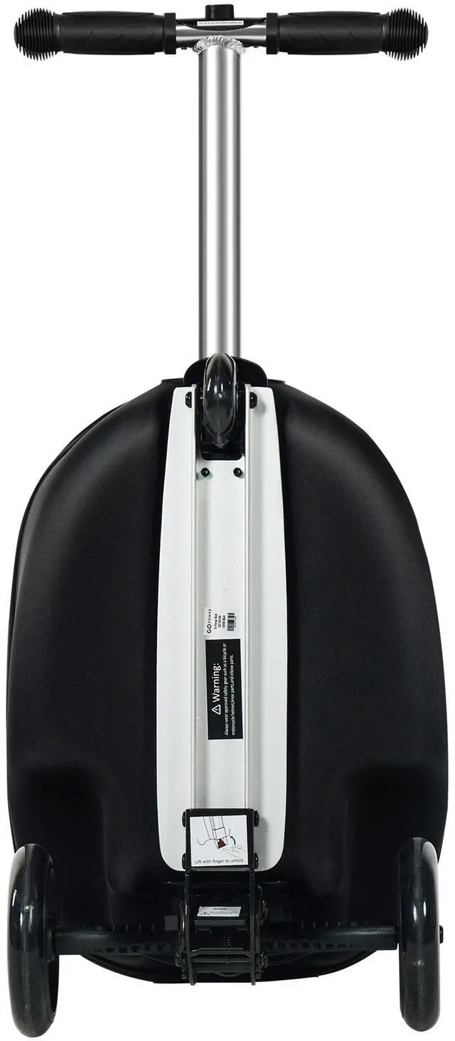 Alt view image 5 of 7 - GoPowerBike GoVoyage Kids 2-in-1 Luggage Scooter | 3-Wheel Design with Light-Up Wheels, Foldable and Convertible for Travel