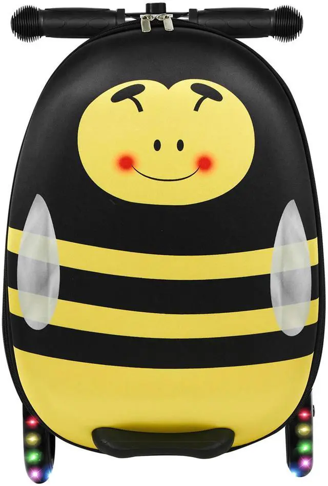 Alt view image 7 of 7 - GoPowerBike GoVoyage Kids 2-in-1 Luggage Scooter | 3-Wheel Design with Light-Up Wheels, Foldable and Convertible for Travel