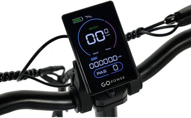 Alt view image 7 of 7 - GoPowerBike GoVolt Folding Electric Bike for Adults | 20" Tires | 500W Motor | 45+ Mile Range | 20mph Top Speed | 5 Pedal Assist Levels | Removable Battery | Class 1 & 2 eBike