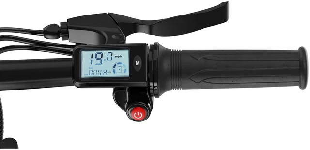 Alt view image 7 of 7 - GoPowerBike GoRay Electric Bike | Adult Folding E-Bike | 16" Tires | Up to 35-Mile Range | 3 Speed Modes | 20mph Top Speed | 350W Hub Motor | LED Display | Disc Brake | Removable Battery