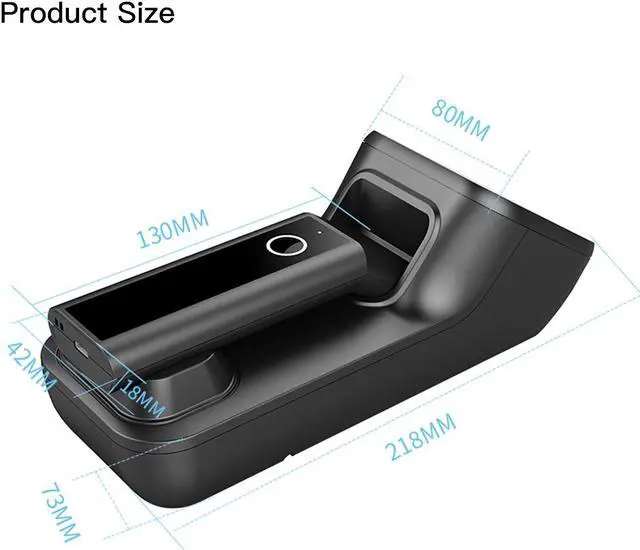 Alt view image 3 of 7 - Nexanic R50 Bluetooth 2D Wireless 2.4G USB 3 in 1 Barcode Scanner Scan Automactically with Charge Base Mobile Payment Code Reader