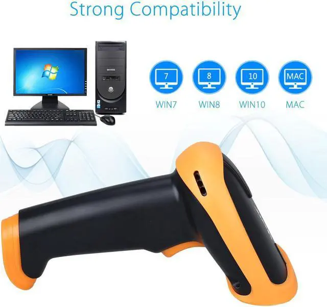 Alt view image 3 of 7 - Nexanic S6 Wireless 1D Barcode Scanner Cordless 1D Bar Code Reader iOS Windows Android