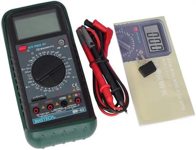 Alt view image 6 of 6 - Mastech MY63 Multimeter Digital Multitester Capacitance Frequency Ammeter Digital Tester MY63