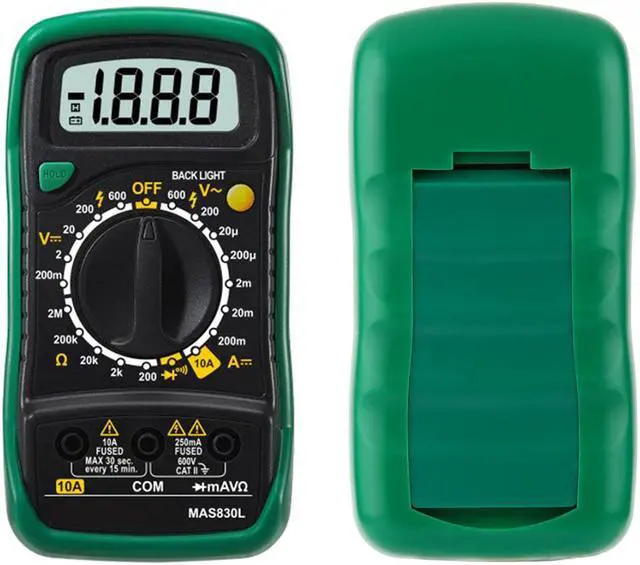 Alt view image 3 of 6 - Mastech MAS830L Multimeter Digital Multitester Current Resistance Capacitance Transistor Diode Digital Tester MAS830L