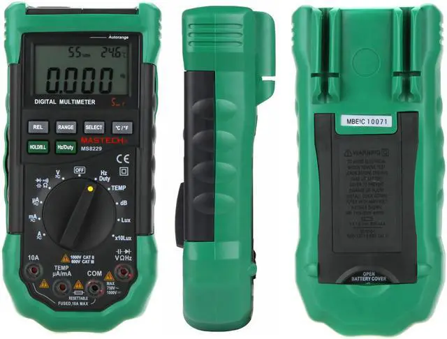 Alt view image 4 of 7 - Mastech MS8229 Multimeter 5 in 1 Digital Multimeter Auto Range Electrical Measure Tool Current Resistance Capacitance Tester MS8229